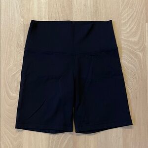 TNA Black High-Waisted Biker Shorts